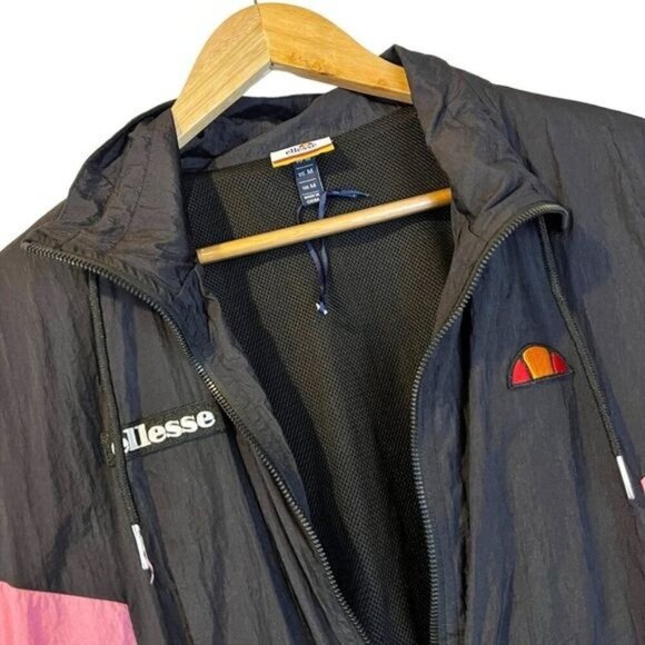 ELLESSE Vinales Shell Tip Jacket Windbreaker M Y2K 90s Lightweight Colorblock - Picture 4 of 7